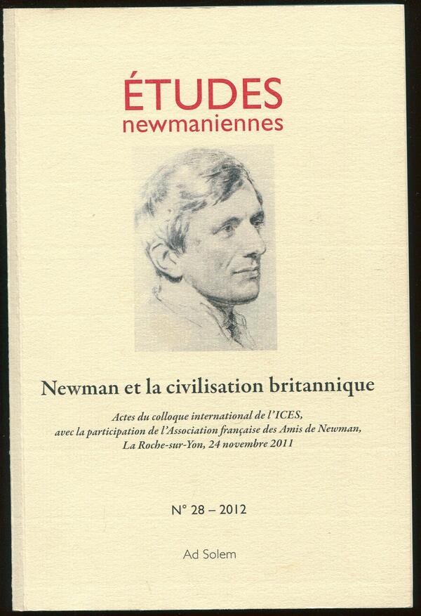N° 28 - Newman et la civilisation britannique - 242 pages - Couverture
